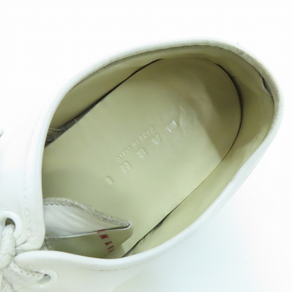 実際に弊社で買取させて頂いたMARNI/マルニ ロゴソール ローカットスニーカー SNZW010803/39の画像 4枚目