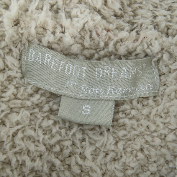 実際に弊社で買取させて頂いたBAREFOOT DREAMS/ベアフットドリームス RonHerman別注 ボア ジップアップパーカー/Sの画像 2枚目