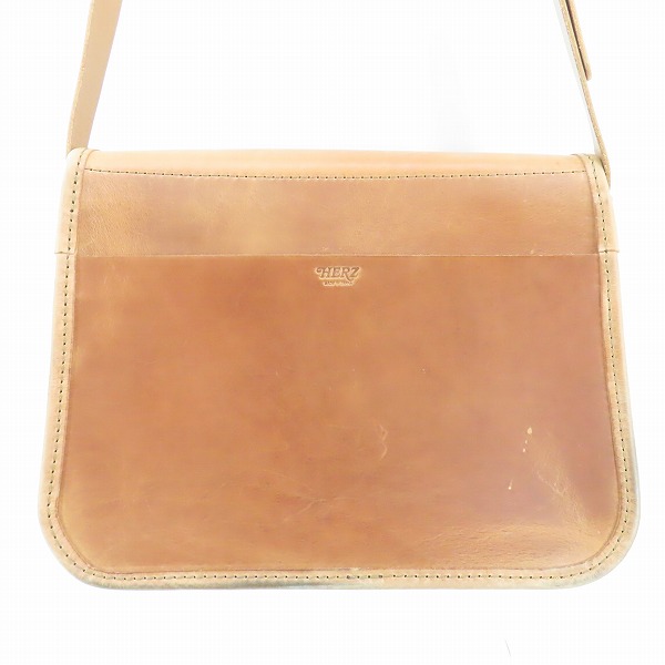 実際に弊社で買取させて頂いたHERZ/ヘルツ 50周年/50th記念 ギボシ留めショルダーバッグ CK-100の画像 1枚目