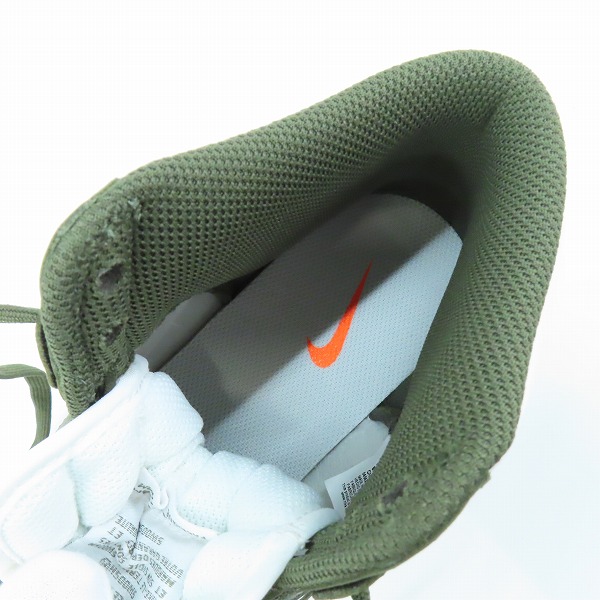 実際に弊社で買取させて頂いた【未使用】NIKE/ナイキ DUNK HIGH RETRO Championship Khaki/ダンクハイ チャンピオンシップカーキ DD1399-107/27の画像 4枚目