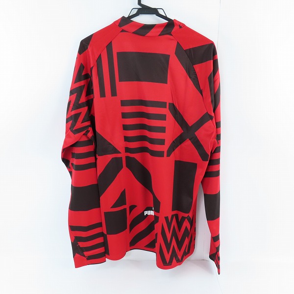 実際に弊社で買取させて頂いた【未使用】PUMA/プーマ ACミラン 22/23 プレマッチ ニットトップ 長袖Tシャツ 767550-06 Lの画像 1枚目