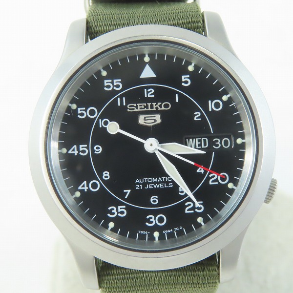 実際に弊社で買取させて頂いたSEIKO/セイコー SEIKO 5/セイコーファイブ 裏スケ 自動巻き 腕時計 7S26-02J0