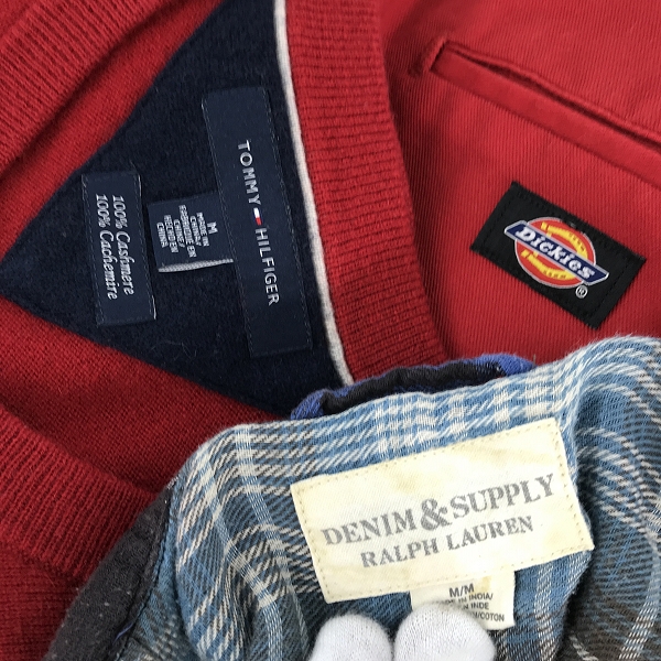 実際に弊社で買取させて頂いた【おまとめ】トミーヒルフィガー/ディッキーズ/ラルフローレン 等 ニット/ハーフパンツ/チェックシャツ 他の画像 1枚目