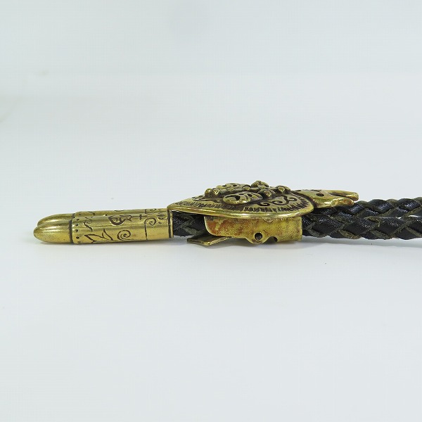 実際に弊社で買取させて頂いたGANGSTERVILLE×Galcia/ギャングスタービル×ガルシア ループタイ/ボロタイ ゴールドの画像 2枚目