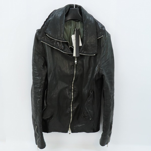 実際に弊社で買取させて頂いたincarnation/インカネーション W COLLAR W ZIP BLOUSON ダブルカラー レザー ジャケット 1921-4658-NK-10/M