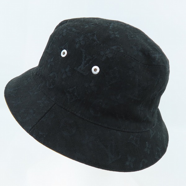 実際に弊社で買取させて頂いたLOUIS VUITTON/ルイヴィトン シャポー モノグラム バケットハット リバーシブル M76209の画像 1枚目