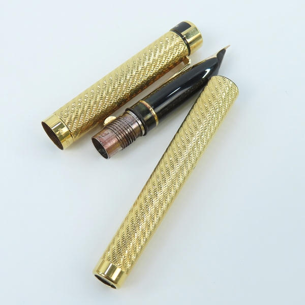実際に弊社で買取させて頂いたSHEAFFER/シェーファー GOLD PLATED 万年筆 ペン先14K-585の画像 8枚目