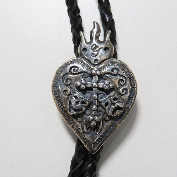 実際に弊社で買取させて頂いたGangsterville×galcia/ギャングスタービル×ガルシア  TWO FACE/ダブルフェイス BOLO TIE/ボロタイ/ループタイ シルバーの画像 1枚目