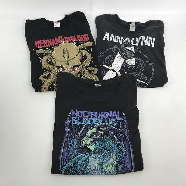 実際に弊社で買取させて頂いた【おまとめ】HER NAME IN BLOOD/ANNALYNN/NOCTURNAL BLOODLUST 他 バンドTシャツ/バンTの画像 1枚目