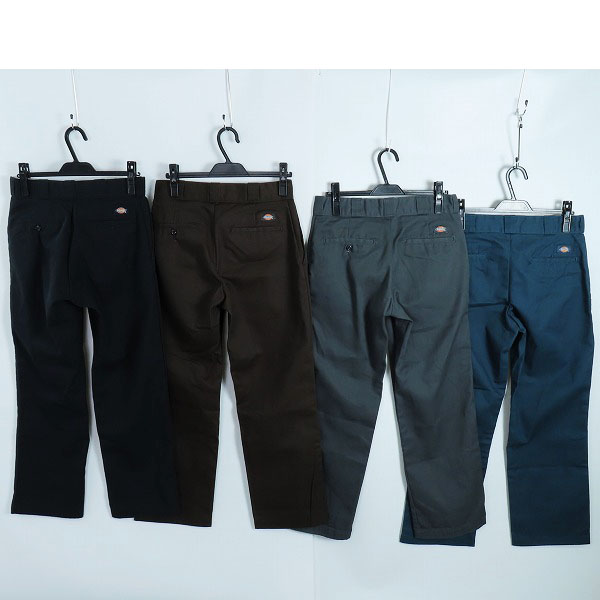 実際に弊社で買取させて頂いたDickies/ディッキーズ 874 Original Fit ワークパンツ ブラック/ブラウン/グレー/ブルーグレー 4点セットの画像 1枚目