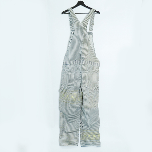 実際に弊社で買取させて頂いたmastermind JAPAN/マスターマインドジャパン ストライプオーバーオール /MC2-0A01-03/Sの画像 1枚目