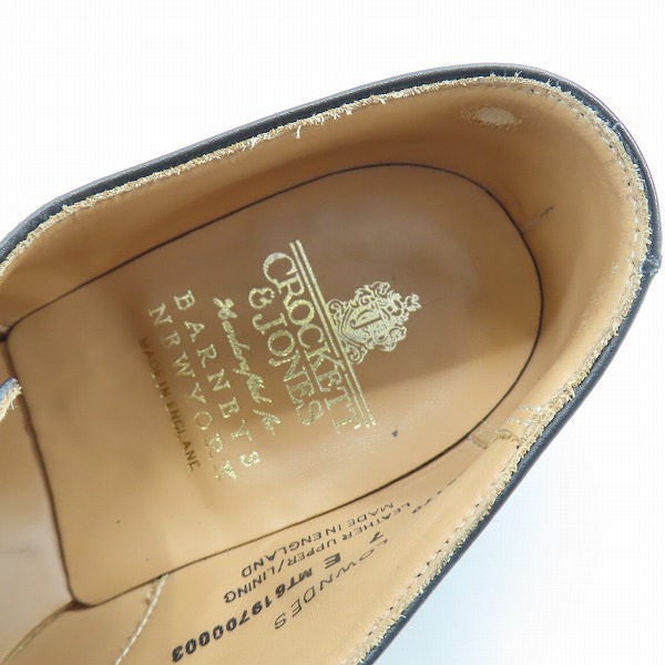 実際に弊社で買取させて頂いたCROCKETT&JONES/クロケットジョーンズ ダブル モンクストラップ シューズ ブラック 25170/7の画像 4枚目
