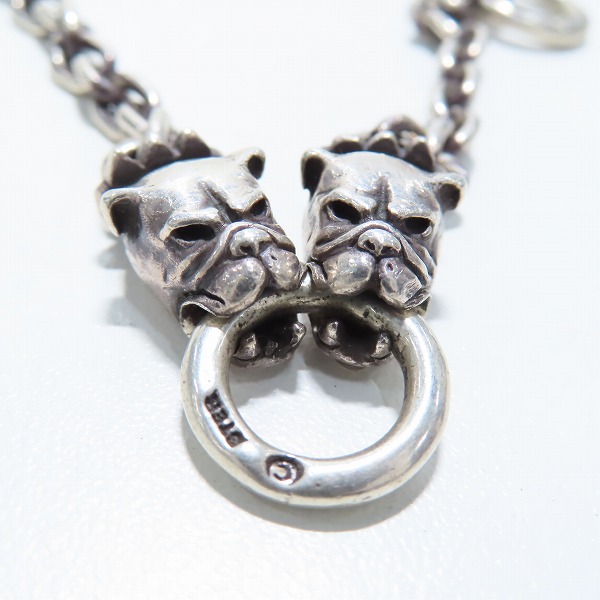 実際に弊社で買取させて頂いたGabor/ガボール インターナショナル クォーター 2ブルドッグヘッド ブレスレットの画像 7枚目