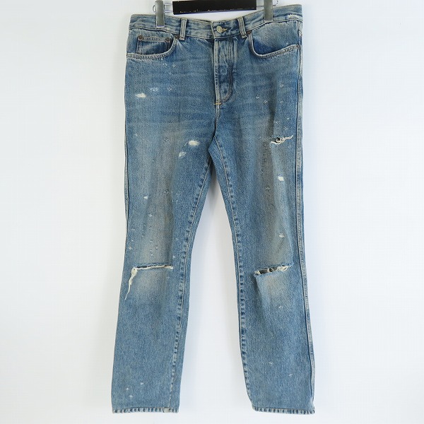 実際に弊社で買取させて頂いた【JPタグ】GIVENCHY/ジバンシー ダメージ デニム パンツ/ジーンズ BM503F5050/31 