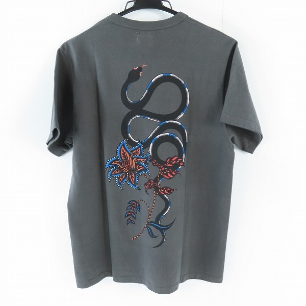 実際に弊社で買取させて頂いた【未使用】CALEE×MIHO MURAKAMI/キャリー×ミホ ムラカミ BINDER NECK SNAKE VINTAGE TEE Tシャツ カットソー Sの画像 1枚目