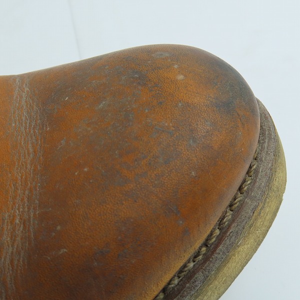 実際に弊社で買取させて頂いたRED WING/レッドウィング ペコスブーツ 赤羽タグ 866/10.5Eの画像 8枚目