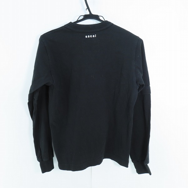 実際に弊社で買取させて頂いたsacai × KAWS/サカイ×カウズ Flock Print Long Sleeve T-shirt ロンT 21-0287S/0の画像 1枚目