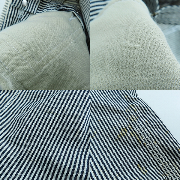 実際に弊社で買取させて頂いたmastermind JAPAN/マスターマインドジャパン ストライプオーバーオール /MC2-0A01-03/Sの画像 8枚目