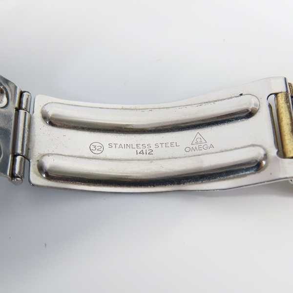 実際に弊社で買取させて頂いたOMEGA/オメガ Seamaster/シーマスター デイト 金文字盤 クォーツ 腕時計【動作未確認】の画像 5枚目