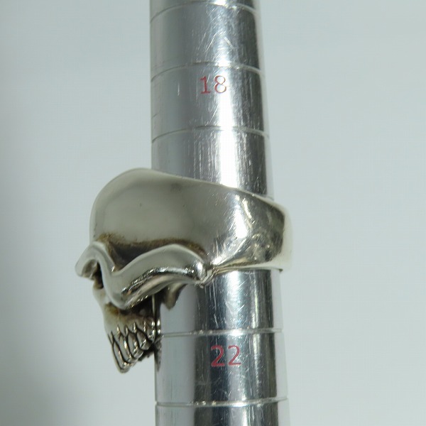 実際に弊社で買取させて頂いたTHIRTEEN DESIGNS/サーティーンデザインズ マッドスカルリング ストーンアイズ 20-21号の画像 8枚目