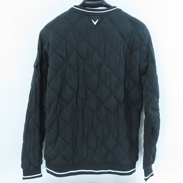 実際に弊社で買取させて頂いた【未使用】Callaway/キャロウェイ ゴルフウェア 中綿 クルーネックブルゾン/ブラック/241-0215508/Mの画像 1枚目