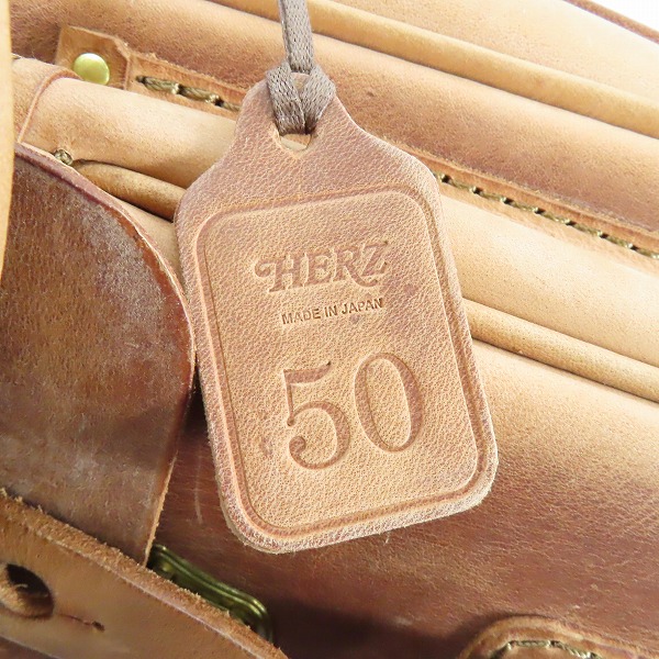 実際に弊社で買取させて頂いたHERZ/ヘルツ 50周年/50th記念 ギボシ留めショルダーバッグ CK-100の画像 6枚目