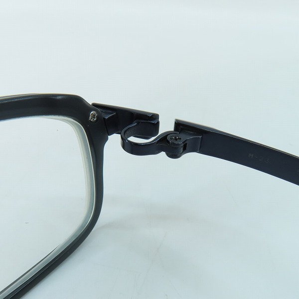 実際に弊社で買取させて頂いた999.9/フォーナインズ 眼鏡/メガネフレーム TITANIUM ミックス/ブラウンデミ  度入り M-23 Col.5207の画像 4枚目