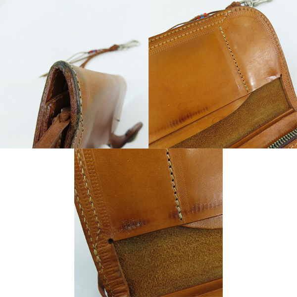 実際に弊社で買取させて頂いたRED MOON/レッドムーン レザー ウォレット 財布 ウォレットコード付きの画像 8枚目