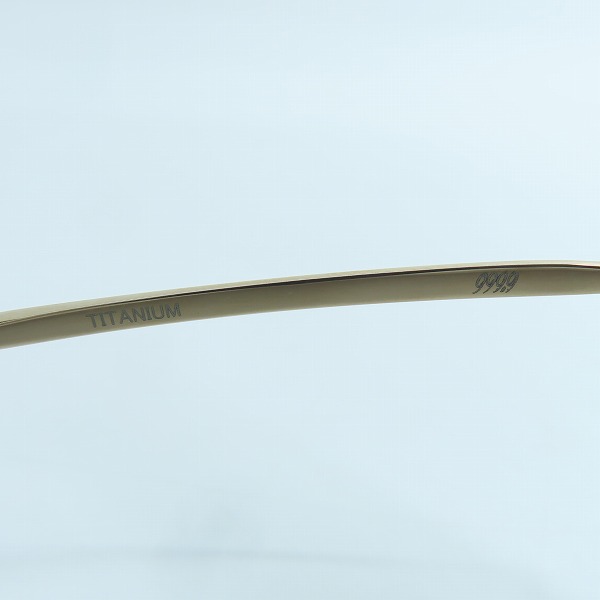 実際に弊社で買取させて頂いた999.9/フォーナインズ アイウェア/メガネフレーム NPM-207の画像 6枚目