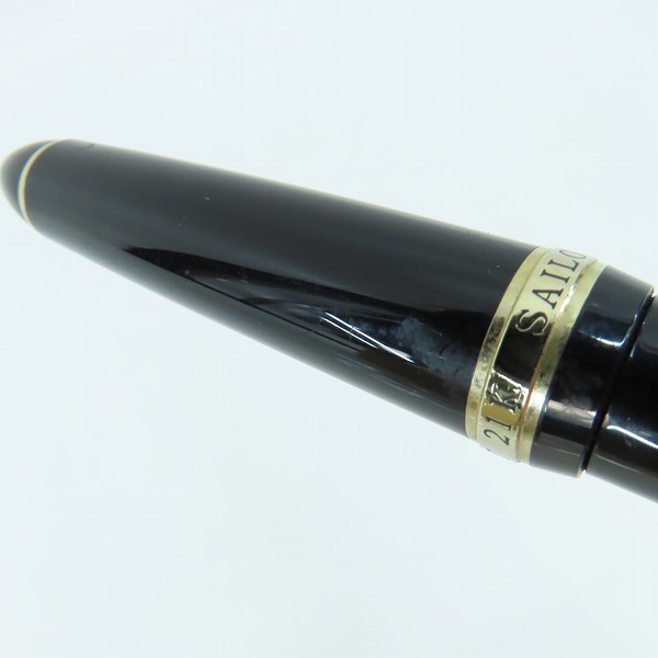 実際に弊社で買取させて頂いたSAILOR/セーラー PROFIT/プロフィット ペン先刻印 21K H-MF 万年筆の画像 7枚目