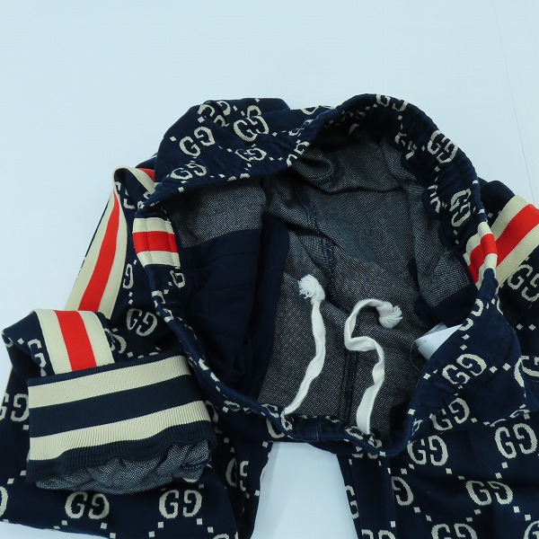 実際に弊社で買取させて頂いた【JPタグ】GUCCI/グッチ 18AW GGジャカード ジョギングパンツ/ジョガーパンツ/トラックパンツ 496920 X9V05/Sの画像 3枚目