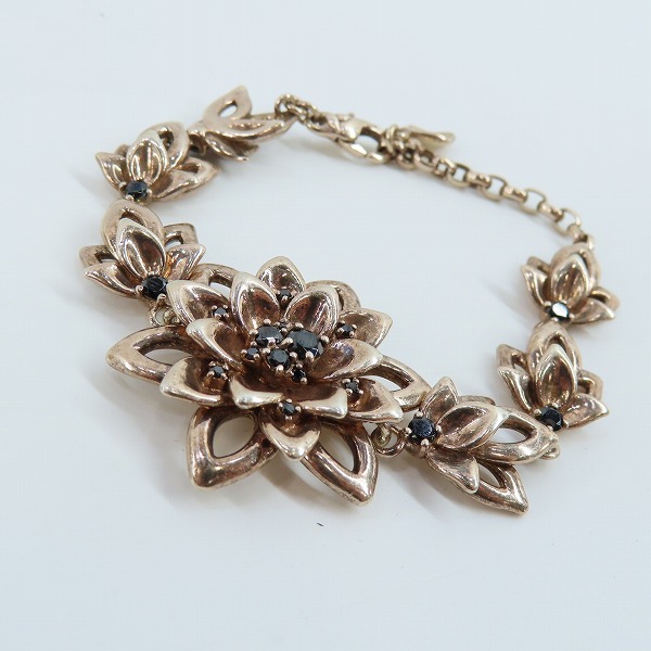 実際に弊社で買取させて頂いたKONRON/コンロン グレースブレスレット シルバーにピンクゴールドコーティング