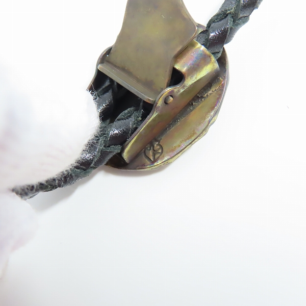 実際に弊社で買取させて頂いた（1）GANGSTERVILLE×Galcia/ギャングスタービル×ガルシア G ループタイ/ボロタイ/ブラス/シルバーの画像 4枚目