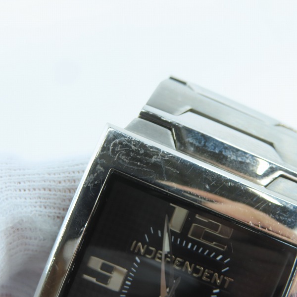 実際に弊社で買取させて頂いたINDEPENDENT/インディペンデント 1513-003072-02 クォーツ 腕時計【動作未確認】の画像 6枚目