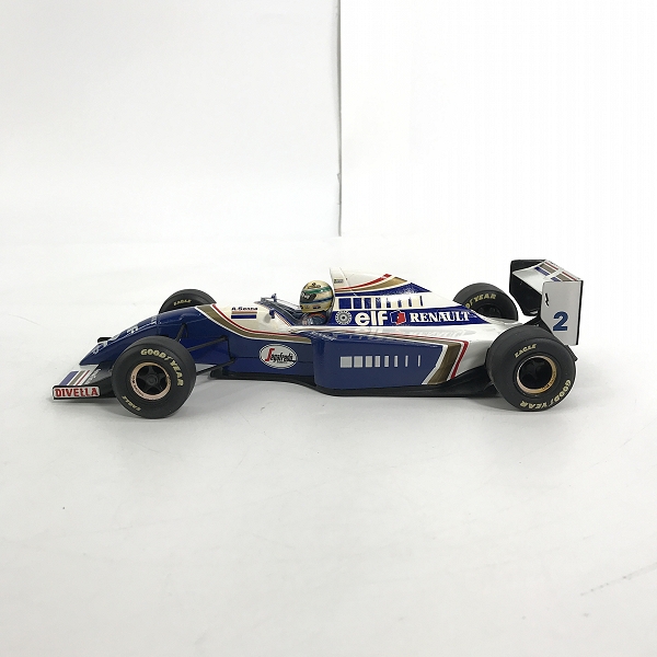 実際に弊社で買取させて頂いたミニチャンプス Ayrton Senna RACING CAR COLLECTION アイルトン・セナ Williams FW 16 Renault/ルノー 1/18 ミニカーの画像 2枚目