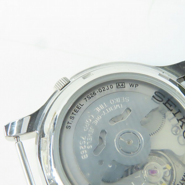 実際に弊社で買取させて頂いたSEIKO/セイコー SEIKO 5/セイコーファイブ 裏スケ 自動巻き 腕時計 7S26-02J0の画像 4枚目