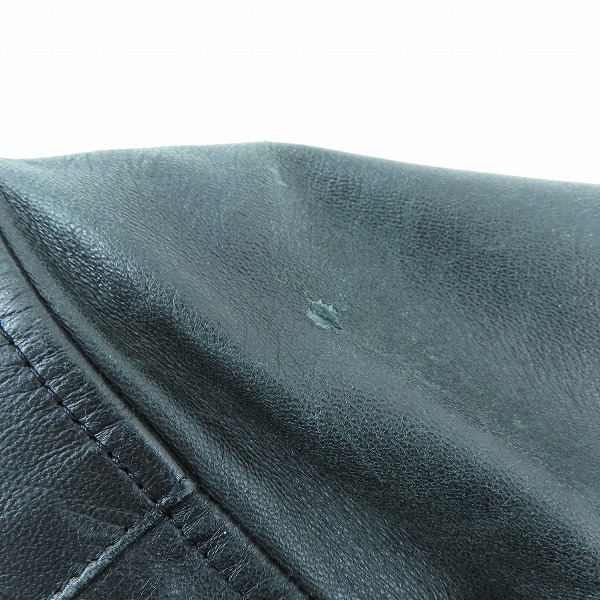 実際に弊社で買取させて頂いたUNDERCOVER/アンダーカバー 08SS ラムレザー シングル ライダース ジャケット A4209/2の画像 9枚目