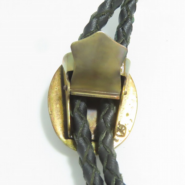 実際に弊社で買取させて頂いた(4)GANGSTERVILLE×Galcia/ギャングスタービル×ガルシア G ループタイ/ボロタイ/ブラス/シルバーの画像 2枚目