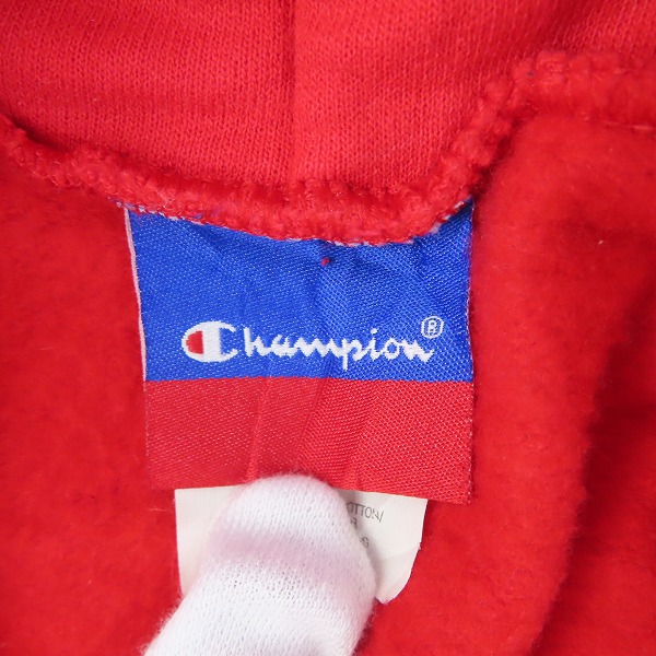 実際に弊社で買取させて頂いたchampion/チャンピオン KENNEBUNKPORT ワッペン プルオーバーパーカー Lの画像 2枚目