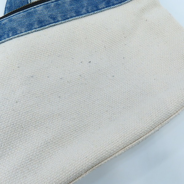 実際に弊社で買取させて頂いたDIESEL/ディーゼル デニム×キャンバス 切替 ショルダーバックの画像 6枚目