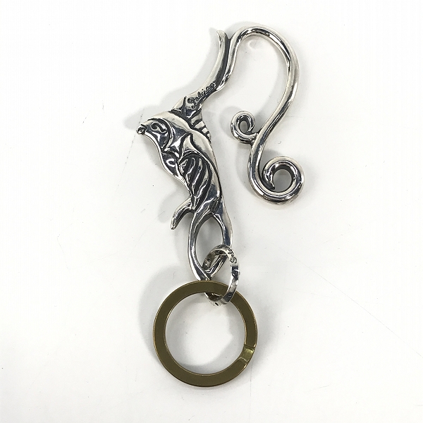 実際に弊社で買取させて頂いたGANGSTERVILLE×Galcia/ギャングスタービル×ガルシア スワロー キーホルダー シルバーの画像 1枚目