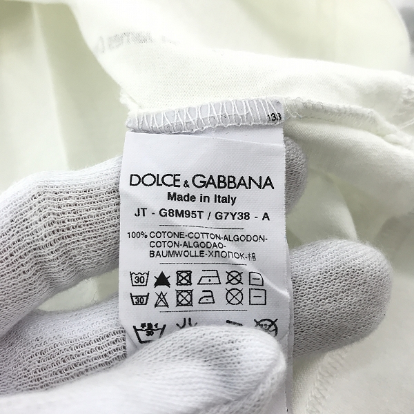 実際に弊社で買取させて頂いたDOLCE&GABBANA/ドルチェ&ガッバーナ JAMES DEAN/ジェームスディーン Tシャツ カットソー JT-G8M95T/58の画像 3枚目