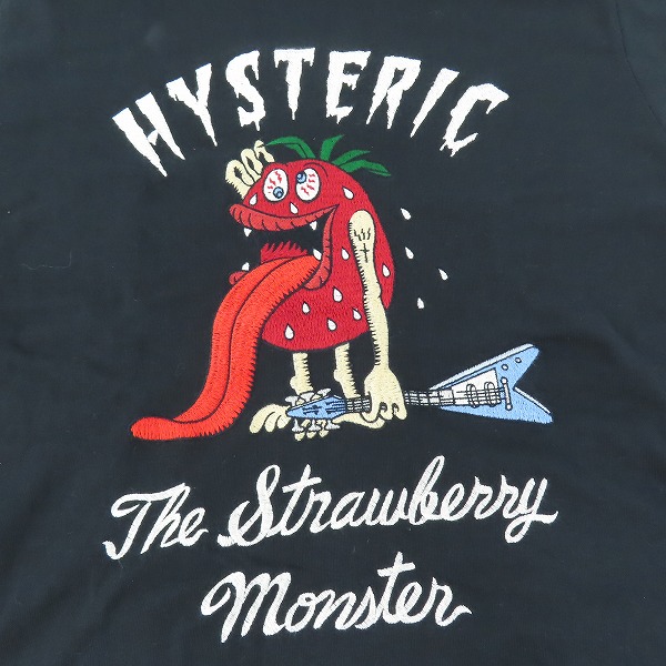 実際に弊社で買取させて頂いたHYSTERIC GLAMOUR/ヒステリックグラマー Tシャツ 刺繍 ブラック 02181CT03/Lの画像 5枚目