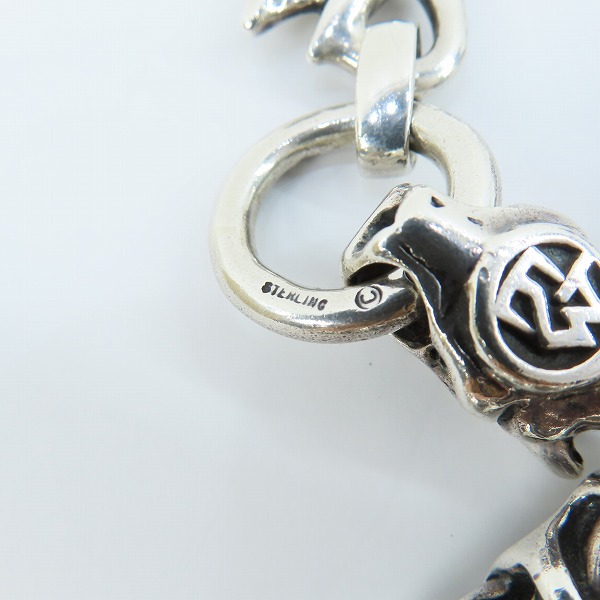 実際に弊社で買取させて頂いたTRAVIS WALKER/トラヴィスワーカー Hook 9 Meat links 2ガーゴイル ウォレットチェーン の画像 3枚目