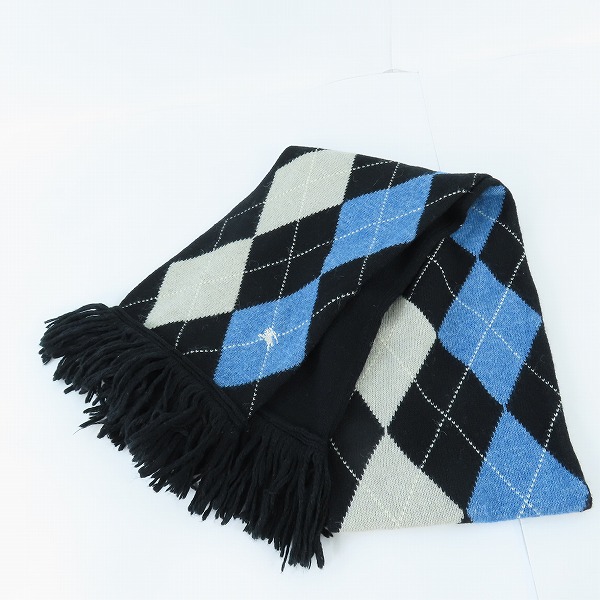 実際に弊社で買取させて頂いたBURBERRY BLUE LABEL/バーバリーブルーレーベル  アーガイルマフラー