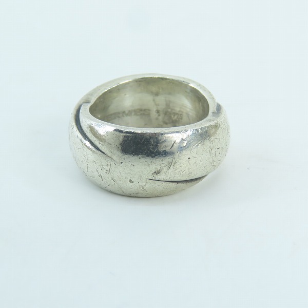 実際に弊社で買取させて頂いたHERMES/エルメス ワイドツイストリング 14.5-15.5号の画像 1枚目