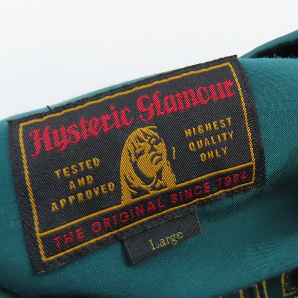 実際に弊社で買取させて頂いたHYSTERIC GLAMOUR/ヒステリックグラマー HYSTERIC DEVIL刺繍 シャツジャケット 02181AH04/Lの画像 2枚目