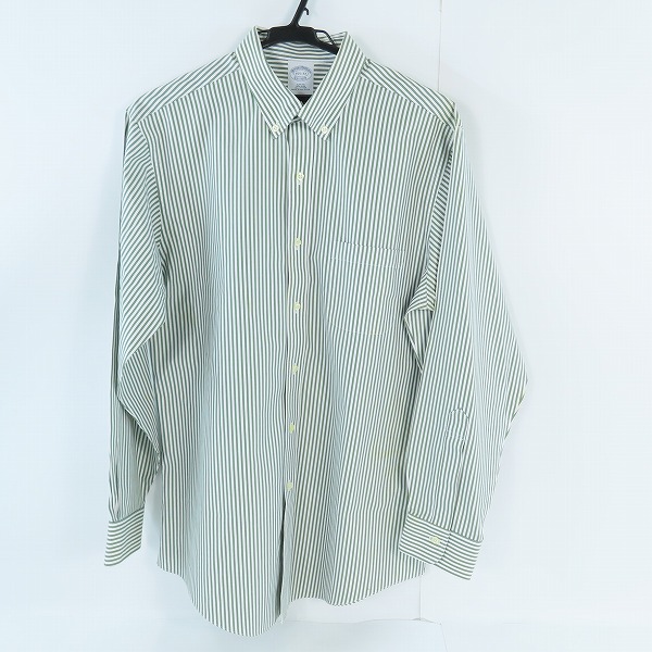 実際に弊社で買取させて頂いたBrooks Brothers/ブルックスブラザーズ ストライプ 長袖 ボタンダウンシャツ/15.5-33