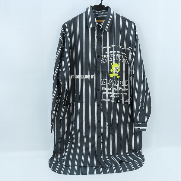 実際に弊社で買取させて頂いたHYSTERIC GLAMOUR/ヒステリックグラマー  ヒスベアー 長袖ロングシャツ 01221AO05 /F