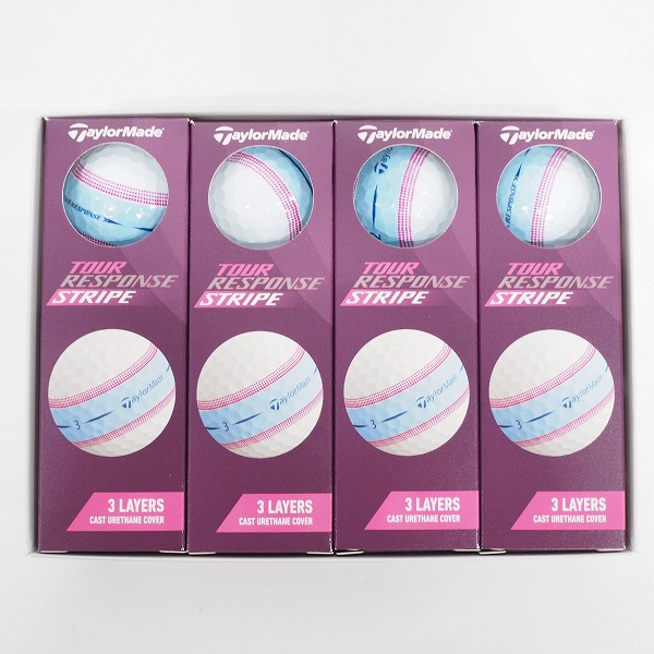実際に弊社で買取させて頂いた【未使用】TaylorMade/テーラーメイド Tour Response STRIPE/ツアーレスポンス ストライプ ゴルフボール 1ダース